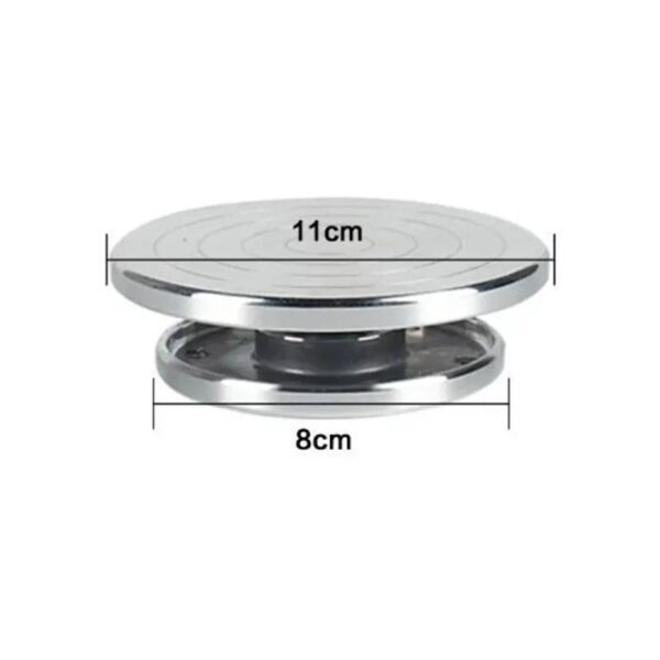 Double Sided Turntable Rotating Aluminum Pottery Wheel 8-11cm