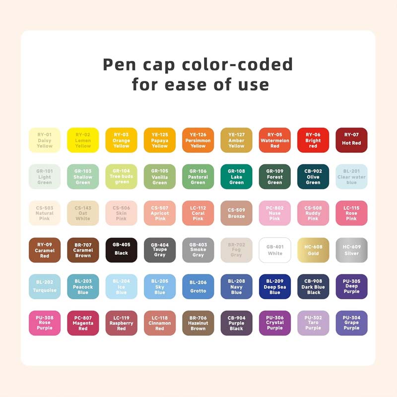 Languo Acrylic Brush Marker Set of 54 (M510-26)