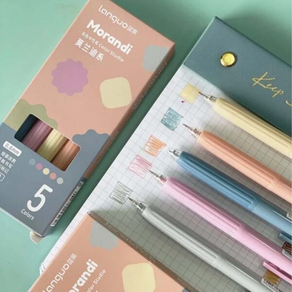Languo Colour Studio Morandi Gel Pen Set of 5