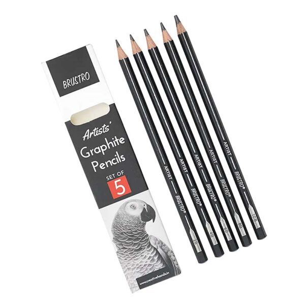 Brustro Graphite Drawing Pencil Set of 5