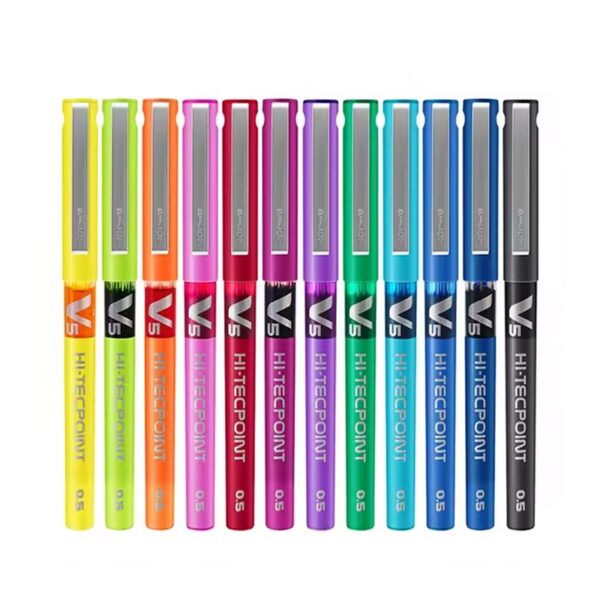 Pilot V5 Pen Rainbow Color Set of 12