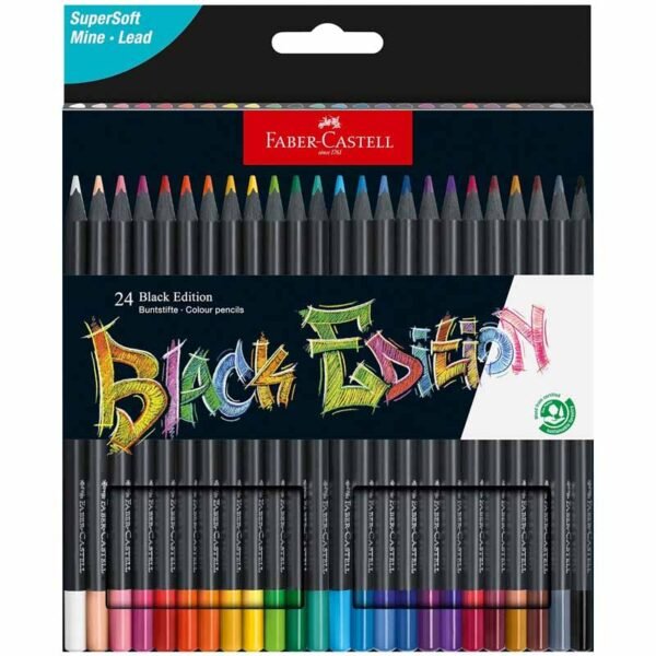 Faber Castell Black Edition Colour Pencils Set of 24