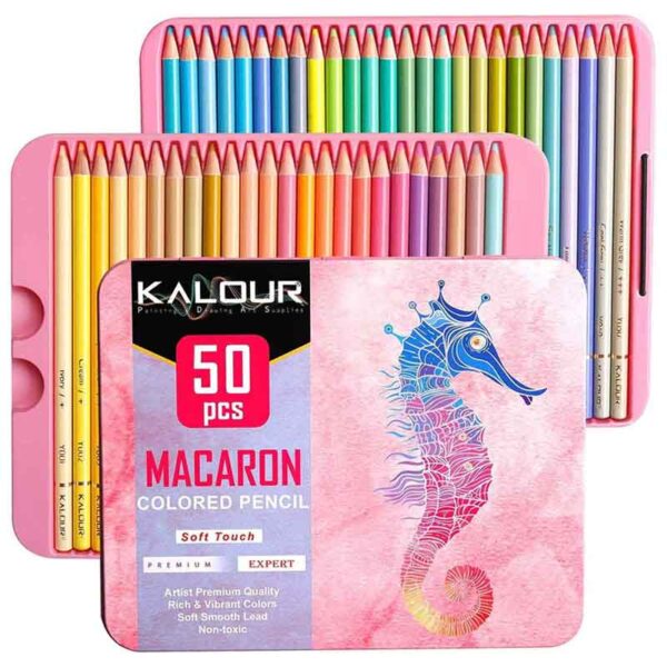 Kalour Macaron Pastel Coloured Pencils Set of 50