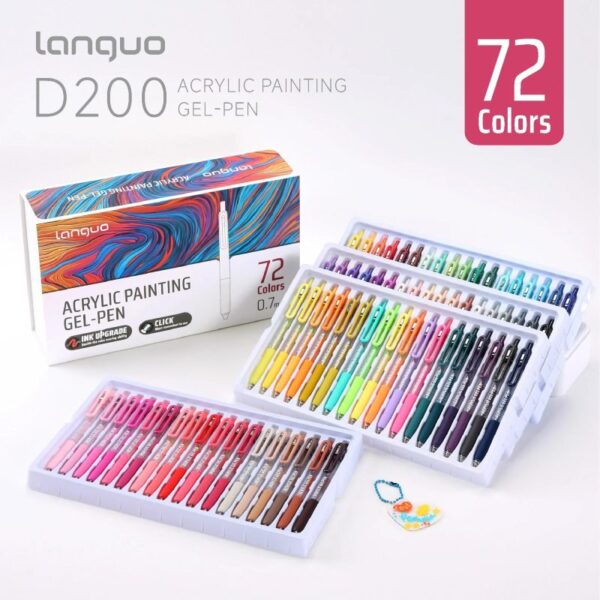 Languo-Retractable-Acrylic-Gel-Pens-72-Colors-Set-D200-18