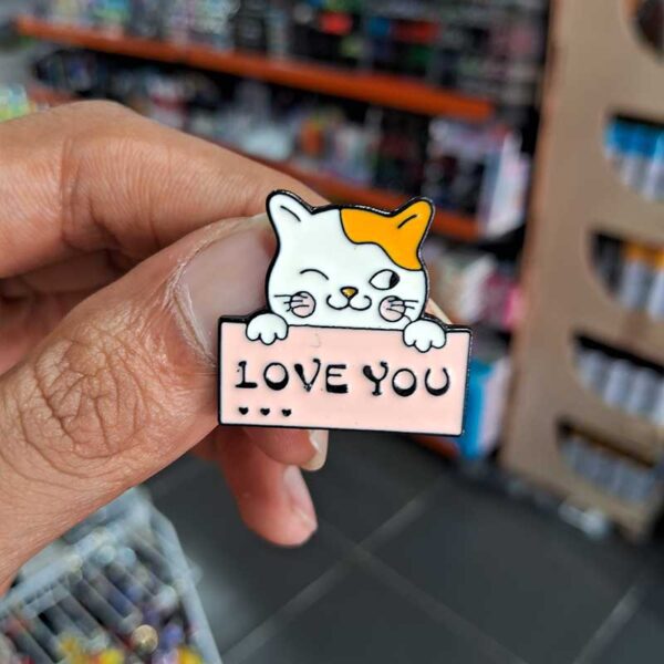 Enamel Brooch Pins Love You (DSG-18)