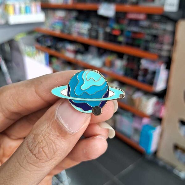 Enamel Brooch Pins Planet Ring (DSG-01)