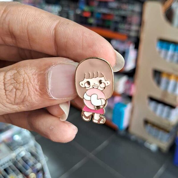 Enamel Brooch Pins Swimming Girl (DSG-12)