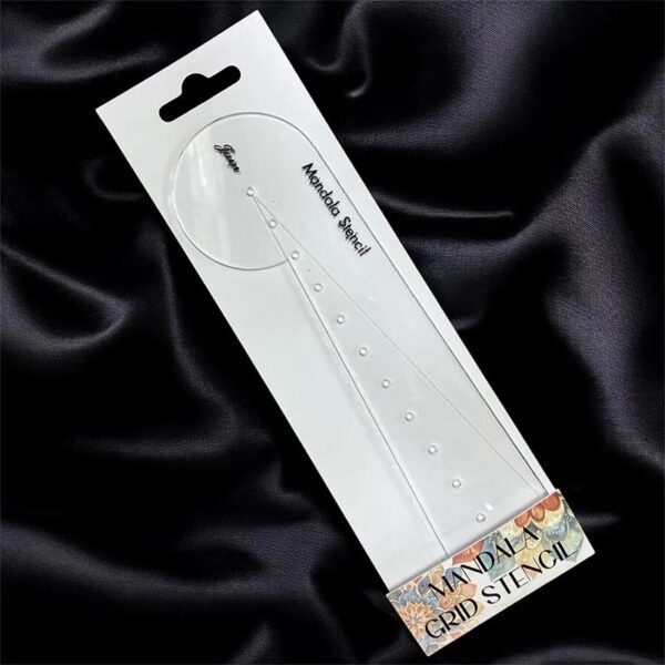 Jain Mandala Grid Stencil