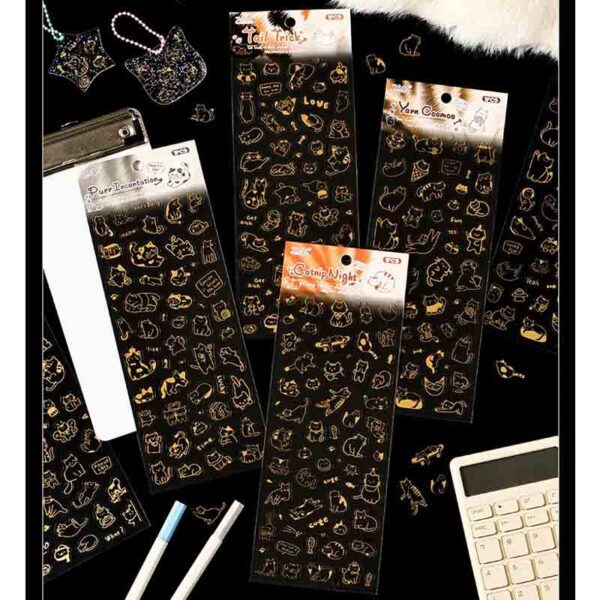 ZABC Kawaii Cat Foil Sticker MQWY-4