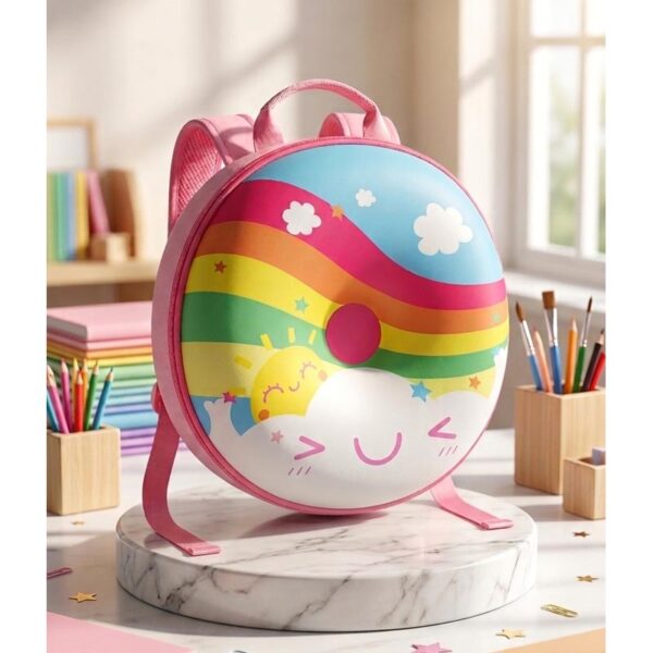 Kawaii-Q Rainbow Round School Bag CB-558-11RR
