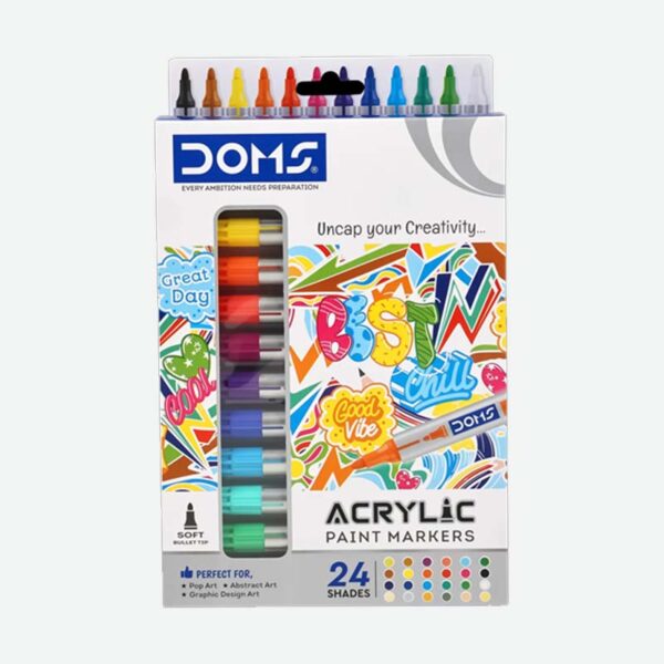Doms Acrylic Paint Markers Set of 24