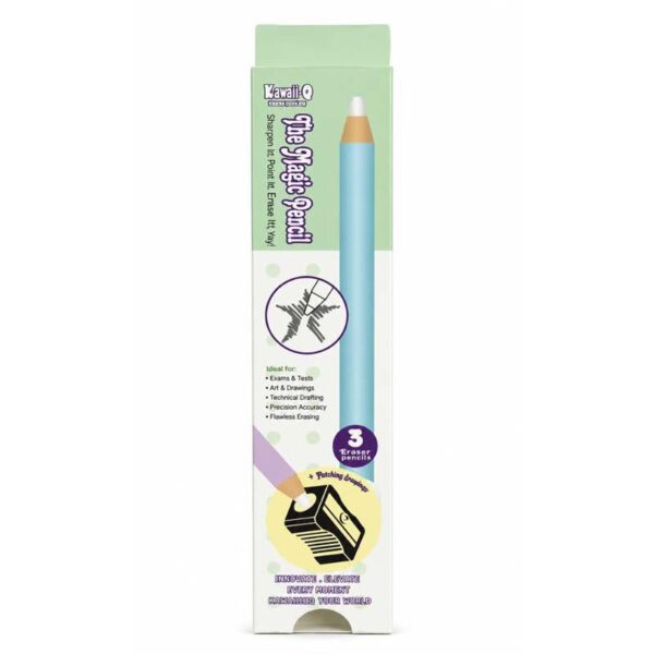 Kawaii-Q Magic Eraser Pencil Set of 3