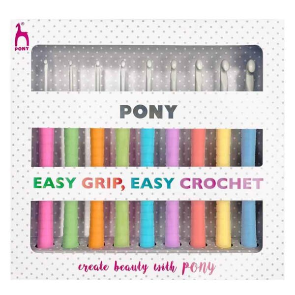 Pony Easy Grip Crochet Hook Set of 9
