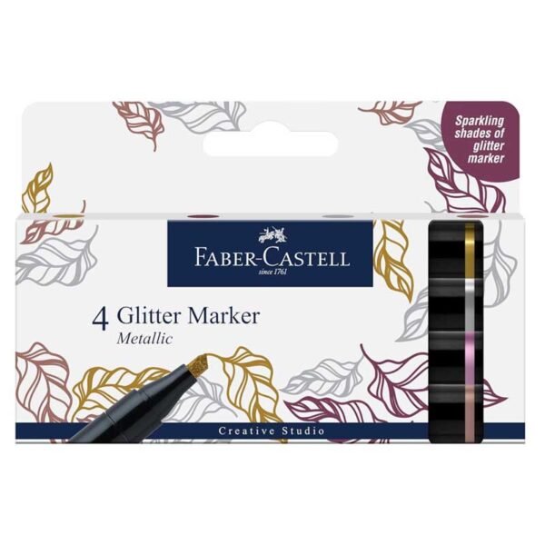 Faber Castell Glitter Marker Set of 4