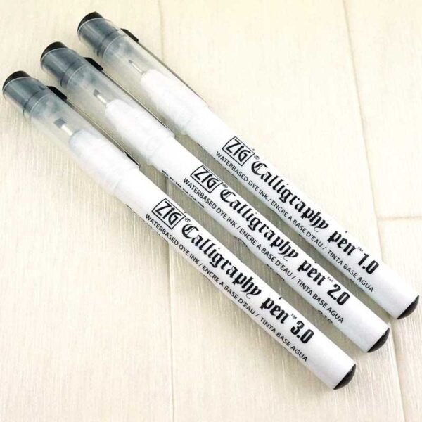 Zig Calligraphy Pen Black Set of 3