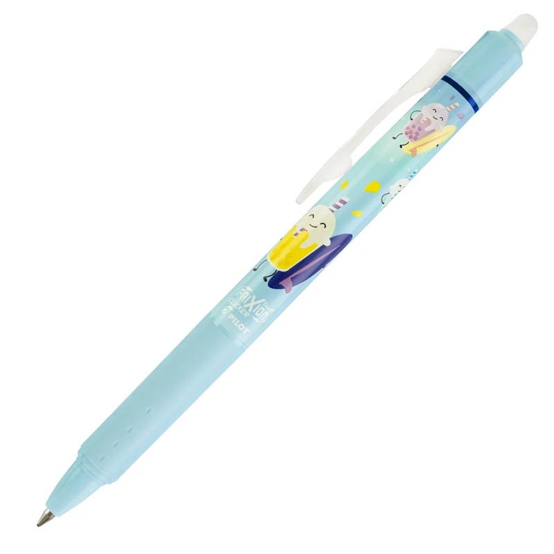 FriXion Clicker Pool Party Limited Edition Erasable Gel Pen - Pastel Blue