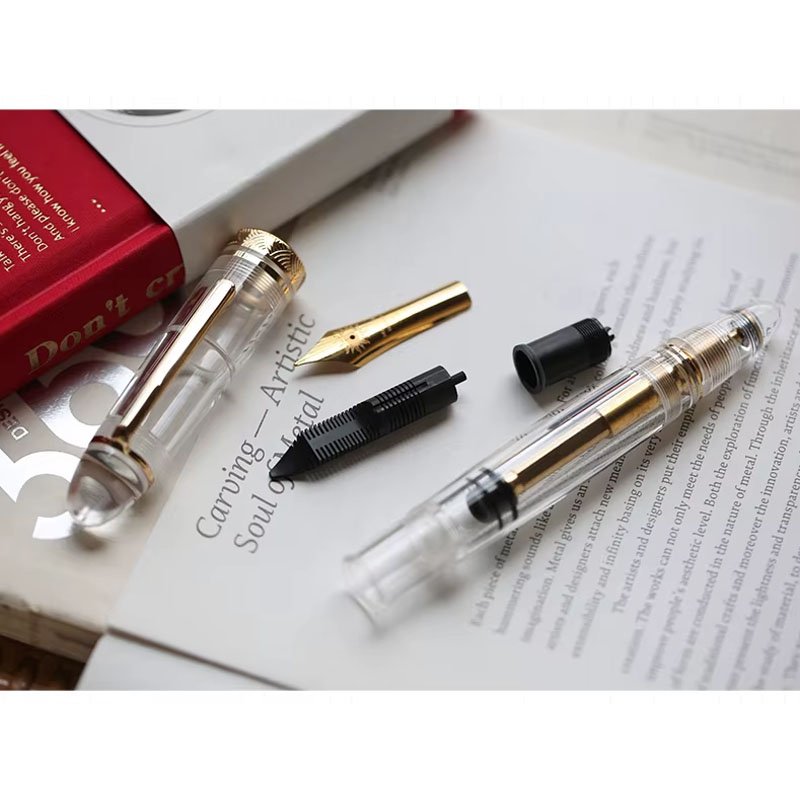 Majohn Demonstrator Fountain Pen Transparent Gold P140