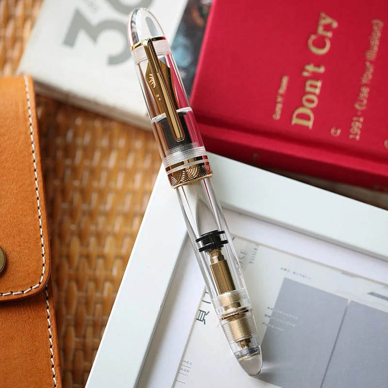 Majohn Demonstrator Fountain Pen Transparent Gold P140