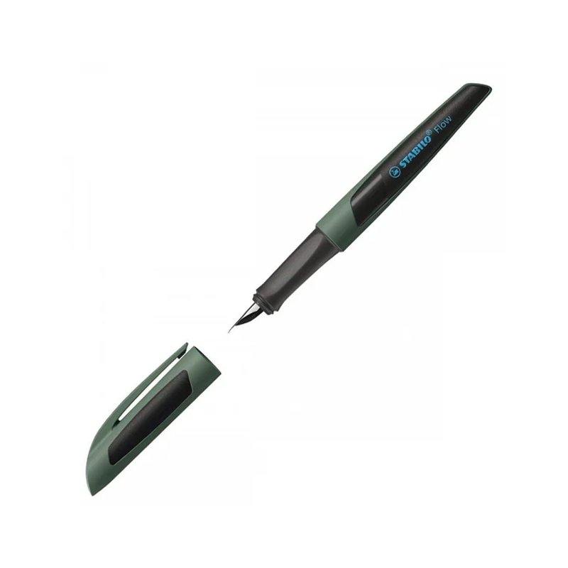 Stabilo Flow Active Fountain Pen Medium Nib – Forest Black